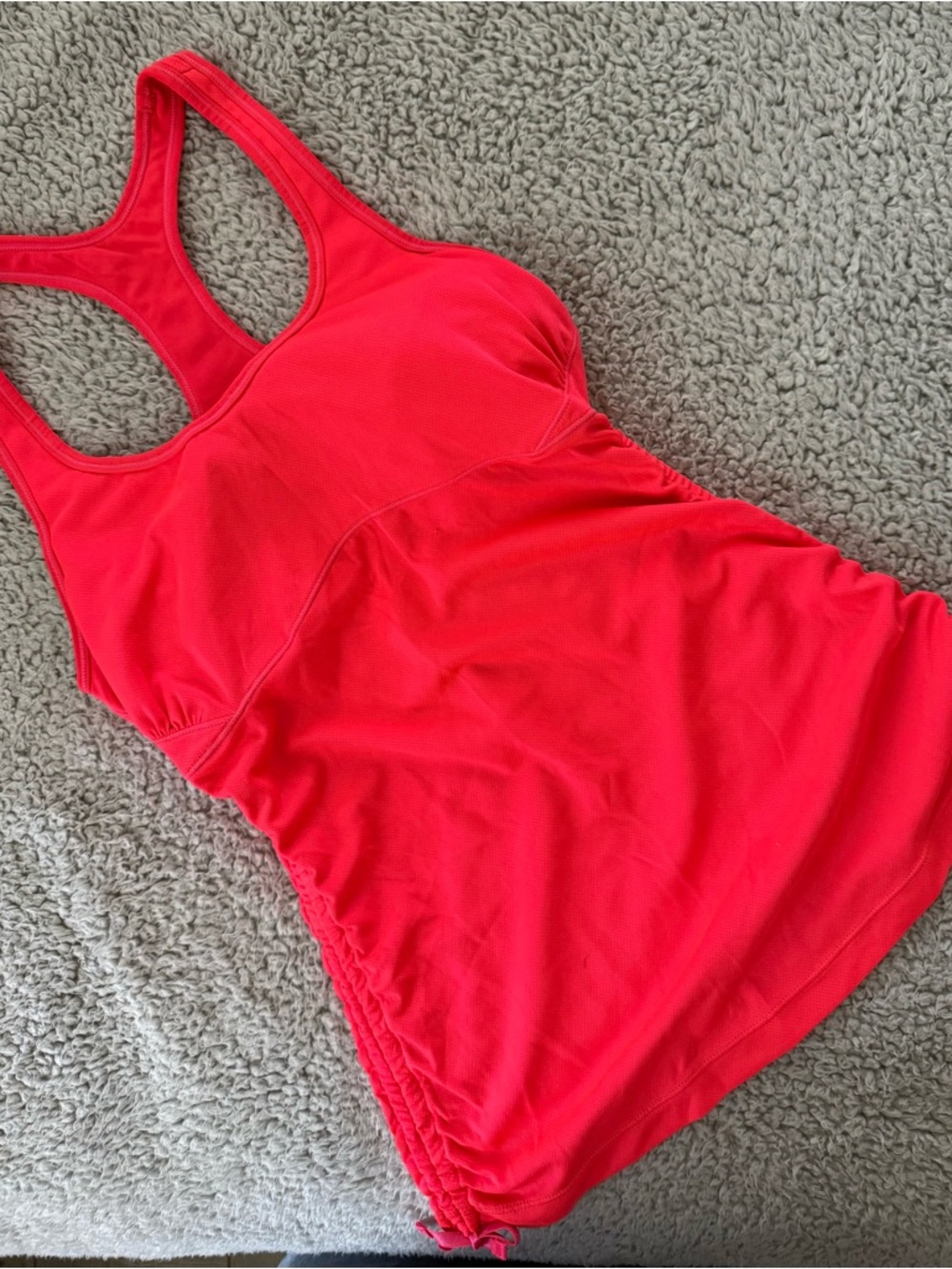 New Balance Neon Orange Racerback Tank, size M